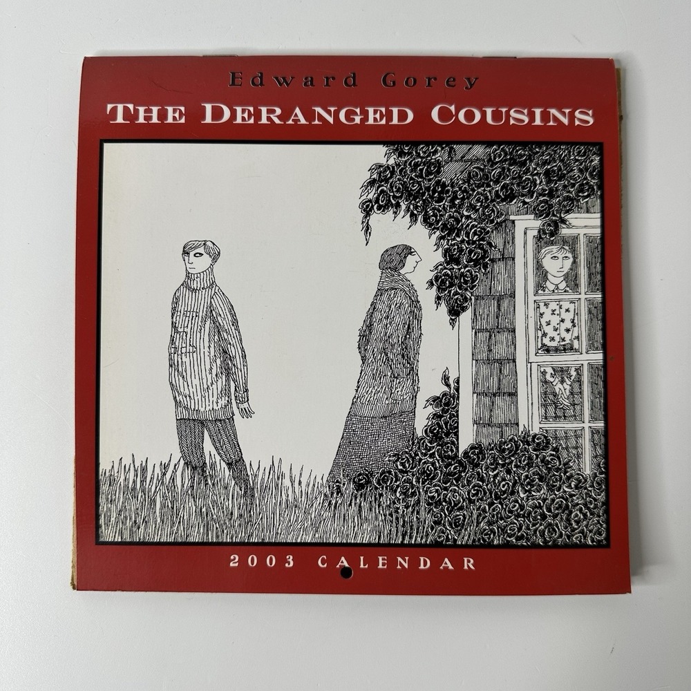 Edward Gorey Deranged Cousins 2003 Small Wall Calendar Gothic Art Illustrated